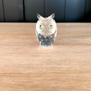 Swarovski Silver Crystal Owl - Rare Find